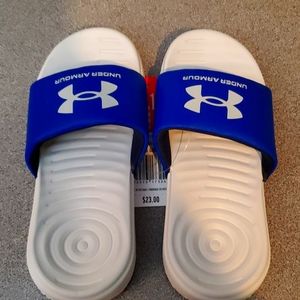 Boys New with Tags UA slides